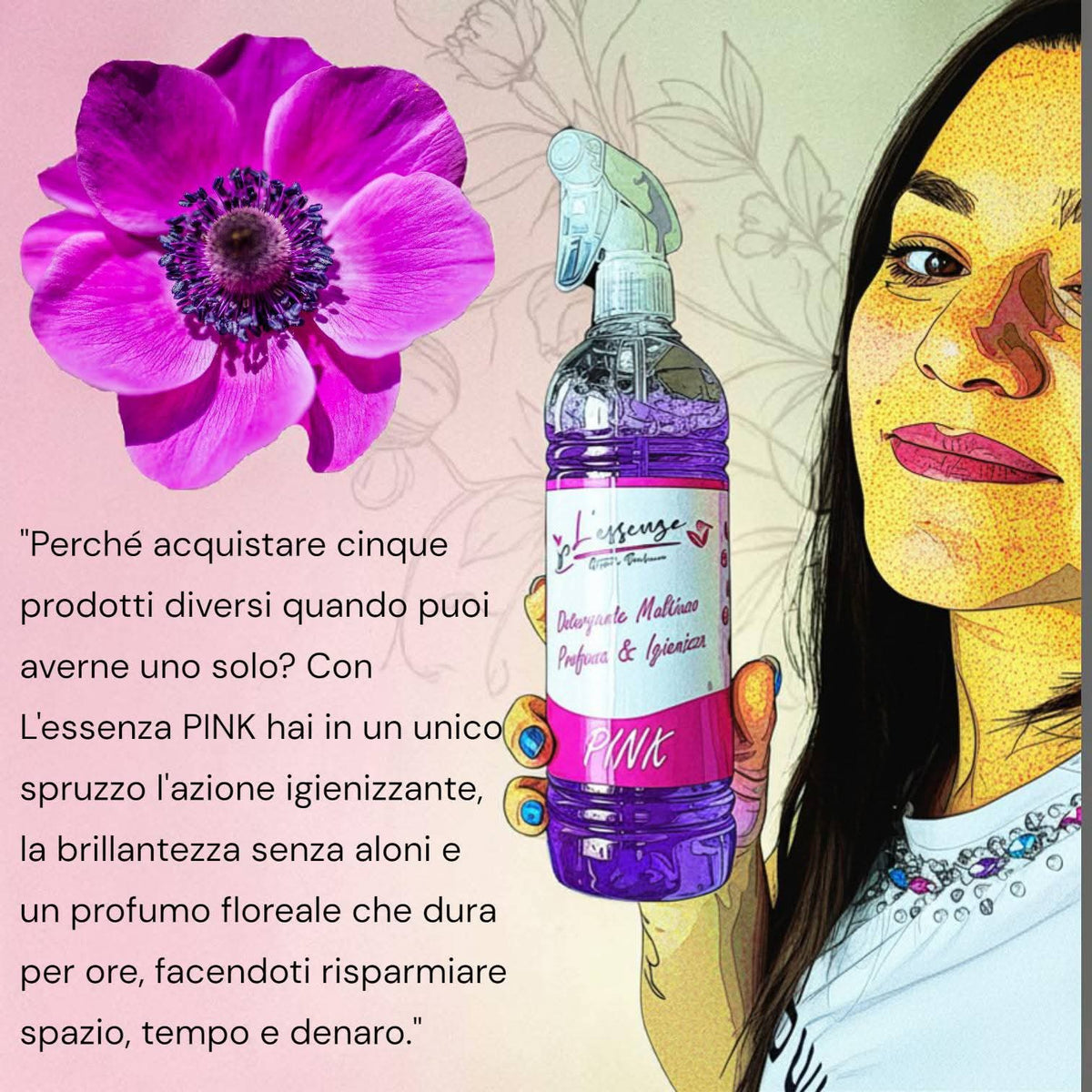 Multiuso l'essenza pink